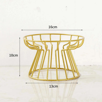 Dimension total du support de gamelle de couleur or avec toutes les tailles. Image produit Boutiquechien 