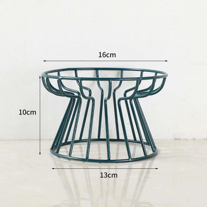 Dimension total du support de gamelle de couleur verte foncé avec toutes les tailles. Image produit Boutiquechien 