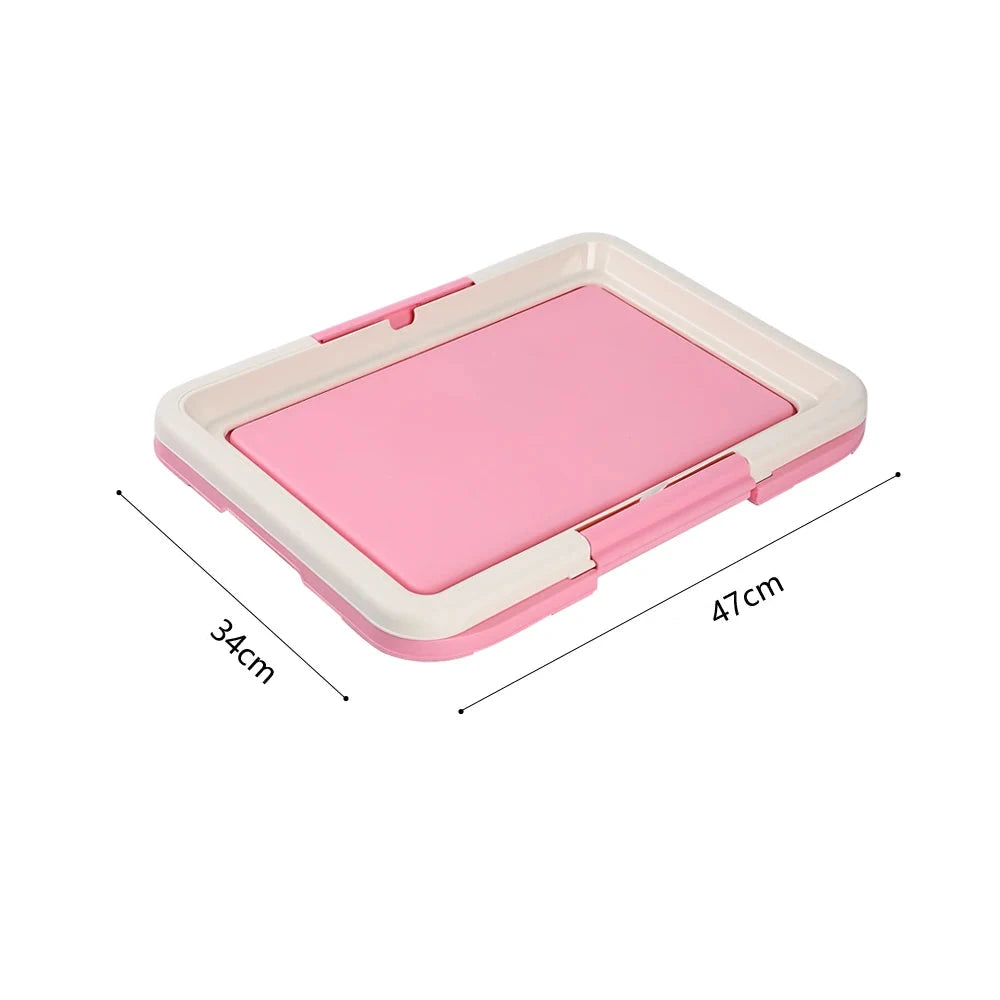 dimensions du tapis chien de couleur rose et blanc de longueur 47 Cm et 34 cm. Image produit Boutiquechien