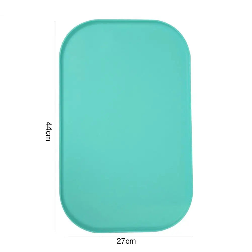Dimension total du tapis en silicone de couleur bleu. Image produit Boutiquechien