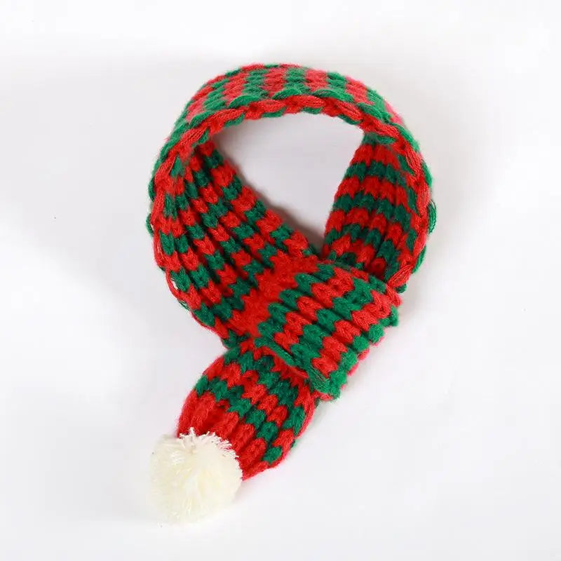 Echarpe pour chien de couleur rouge, vert et blanc. Image produit Boutiquechien