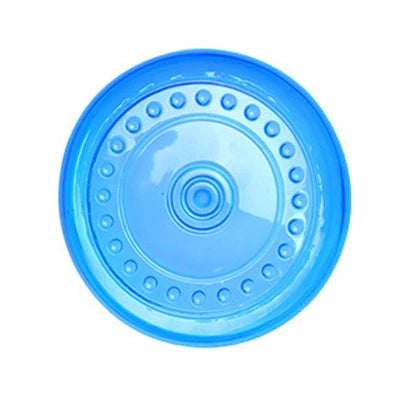 Frisbee pour chien de couleur bleu en plastique résistant. Image produit Boutiquechien