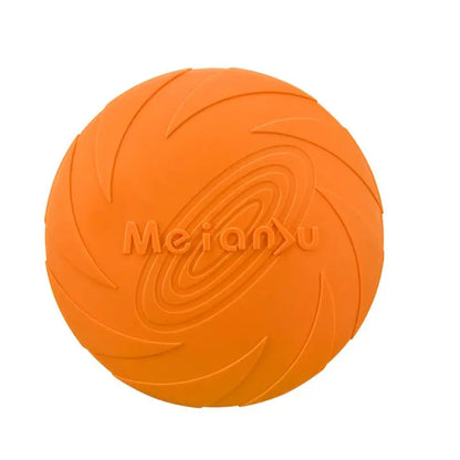 Frisbee pour chiens résistant et durable de couleur orange. Image produit Boutiquechien