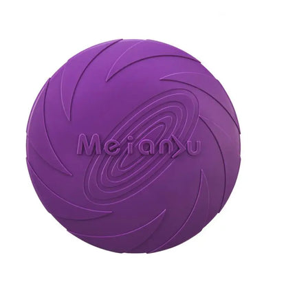 Frisbee pour chiens résistant et durable de couleur violet. Image produit Boutiquechien