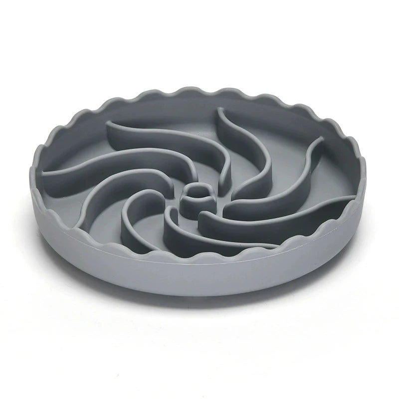 Gamelle anti-glouton chien nez plat gris 