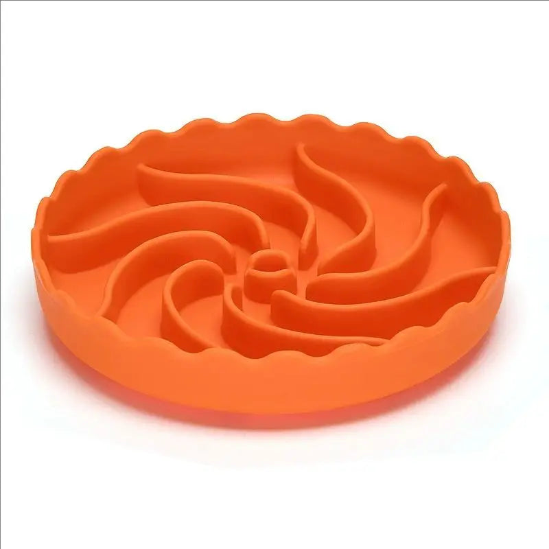 Gamelle anti-glouton chien nez plat orange 