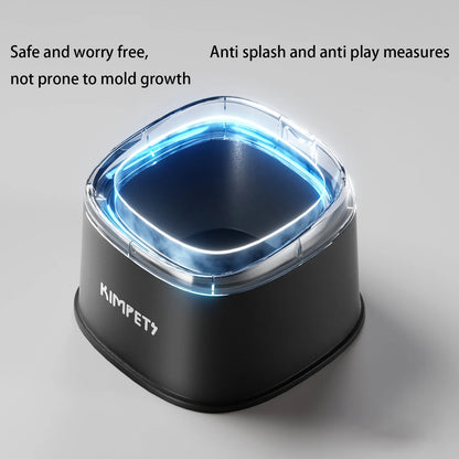 Gamelle anti eclaboussure chien vue du dessus 