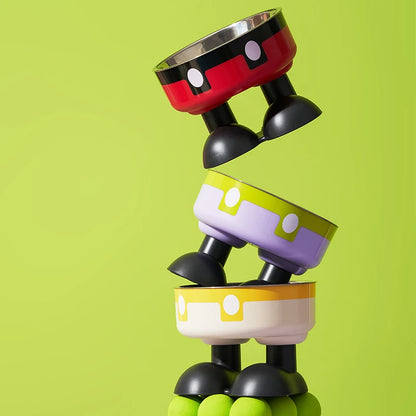 Gamelle chien longues oreilles avec des chiens en valeurs 