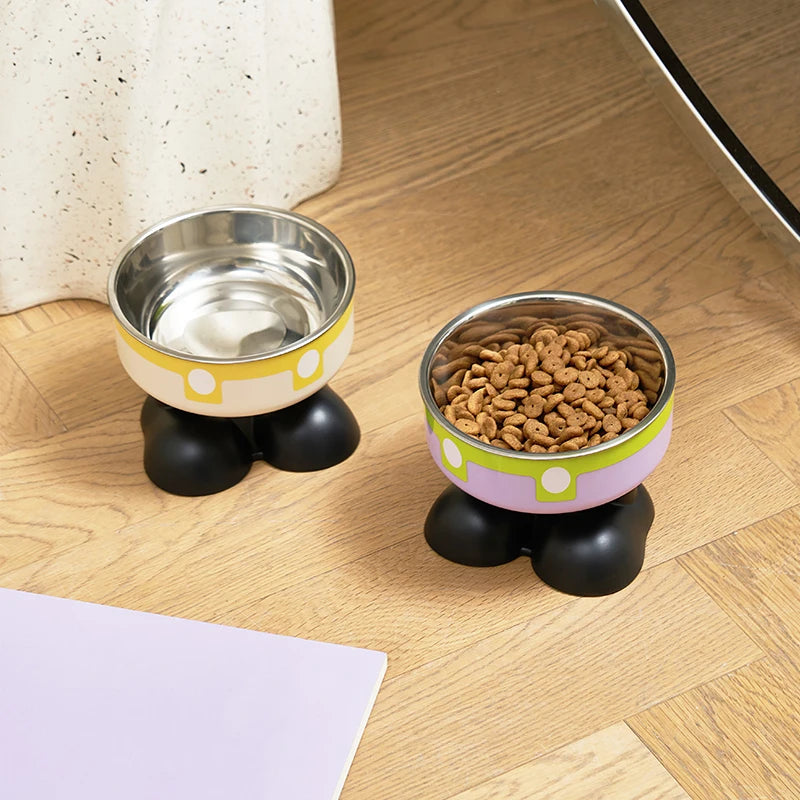 Gamelle chien longues oreilles eau et croquette Image