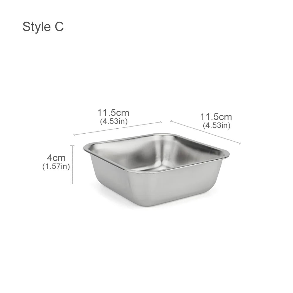 Gamelle chiot inox dimensions de la gamelle carre