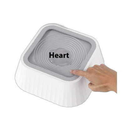 Gamelle eau chien anti bave gris