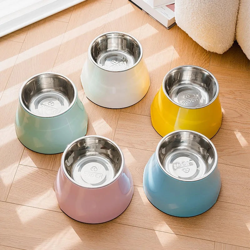 Gamelle inox surélevée pour cocker mis en cercle 