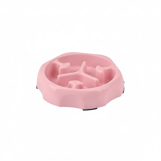 Gamelle pour chien de couleur rose anti)glouton de boutiquechien