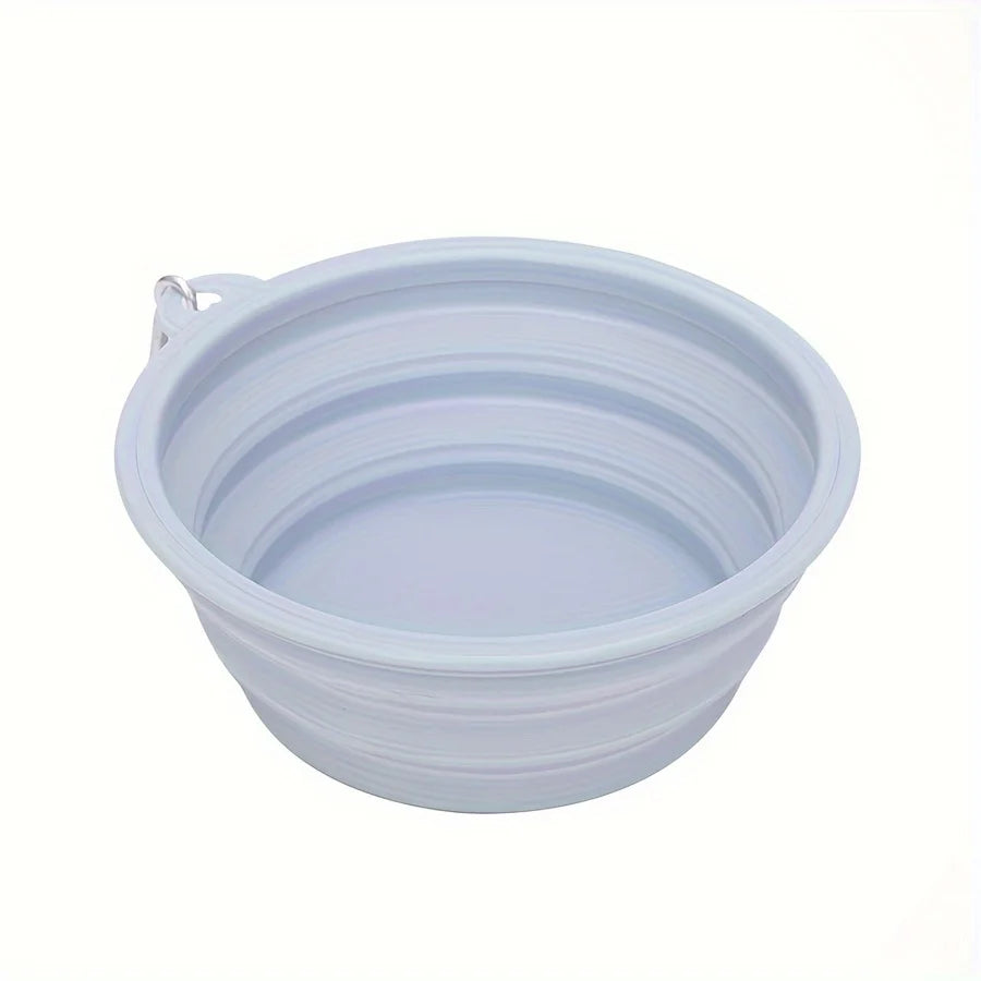 Gamelle pour chien pliante de couleur grise. Image produit Boutiquechien