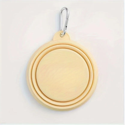 Gamelle pour chien pliante de couleur jaune. Image produit Boutiquechien