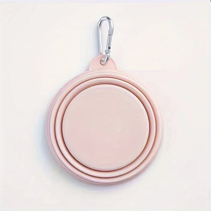 Gamelle pour chien pliante de couleur rose. Image produit Boutiquechien