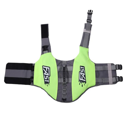 Gilet pour chien de couleur vert et gris. Image produit Boutiquechien