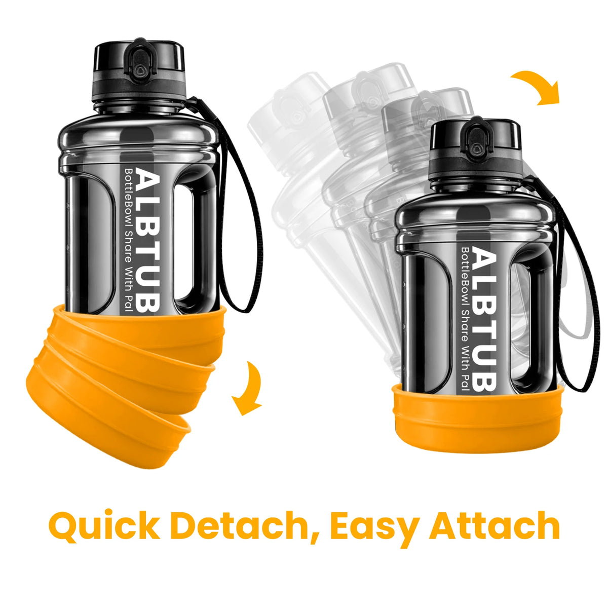 Gourde avec gamelle pour chien fonctionnement  Image