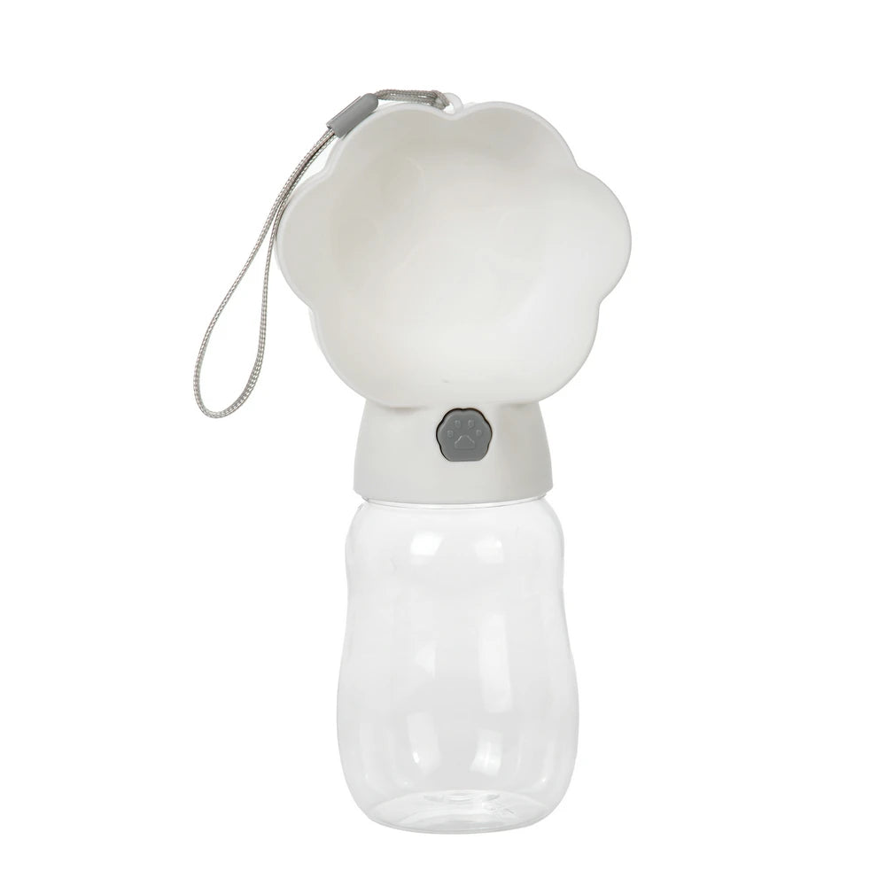 gourde pour chien de couleur blanc en forme de pattes de petites tailles 