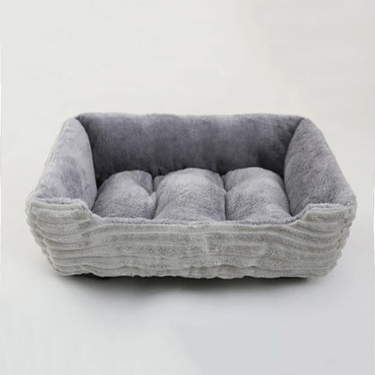 Grand panier pour chien XXL gris foncé et rembourré pour un moelleux de qualité supérieur. Panier style velour classe pour grand chien. image produit boutiquechien