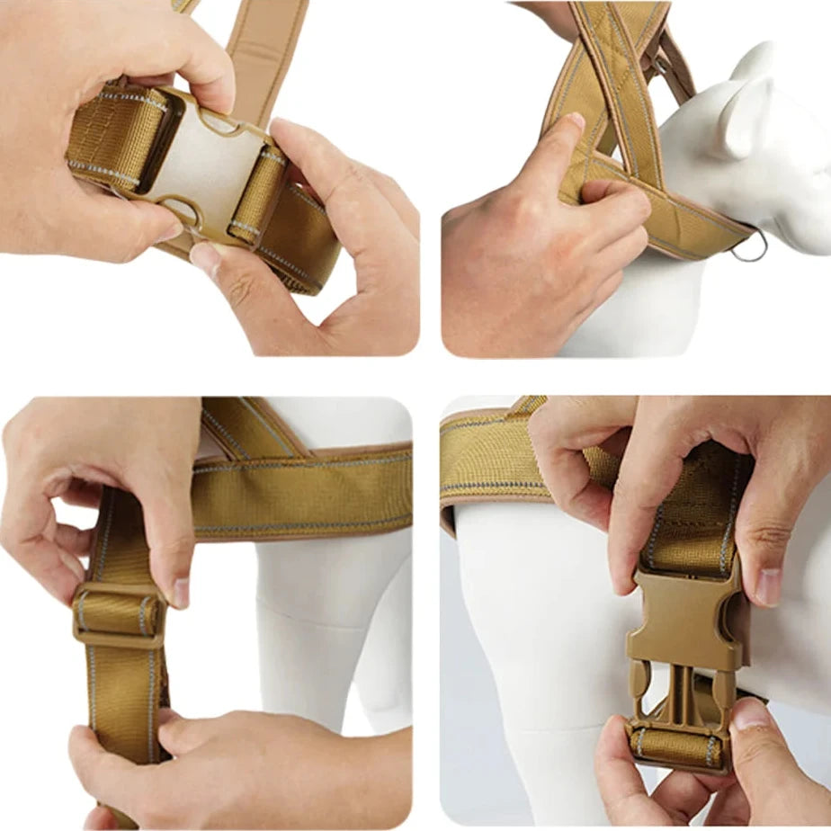 Harnais anti traction agissant sur poitrail du chien avantages du produit 