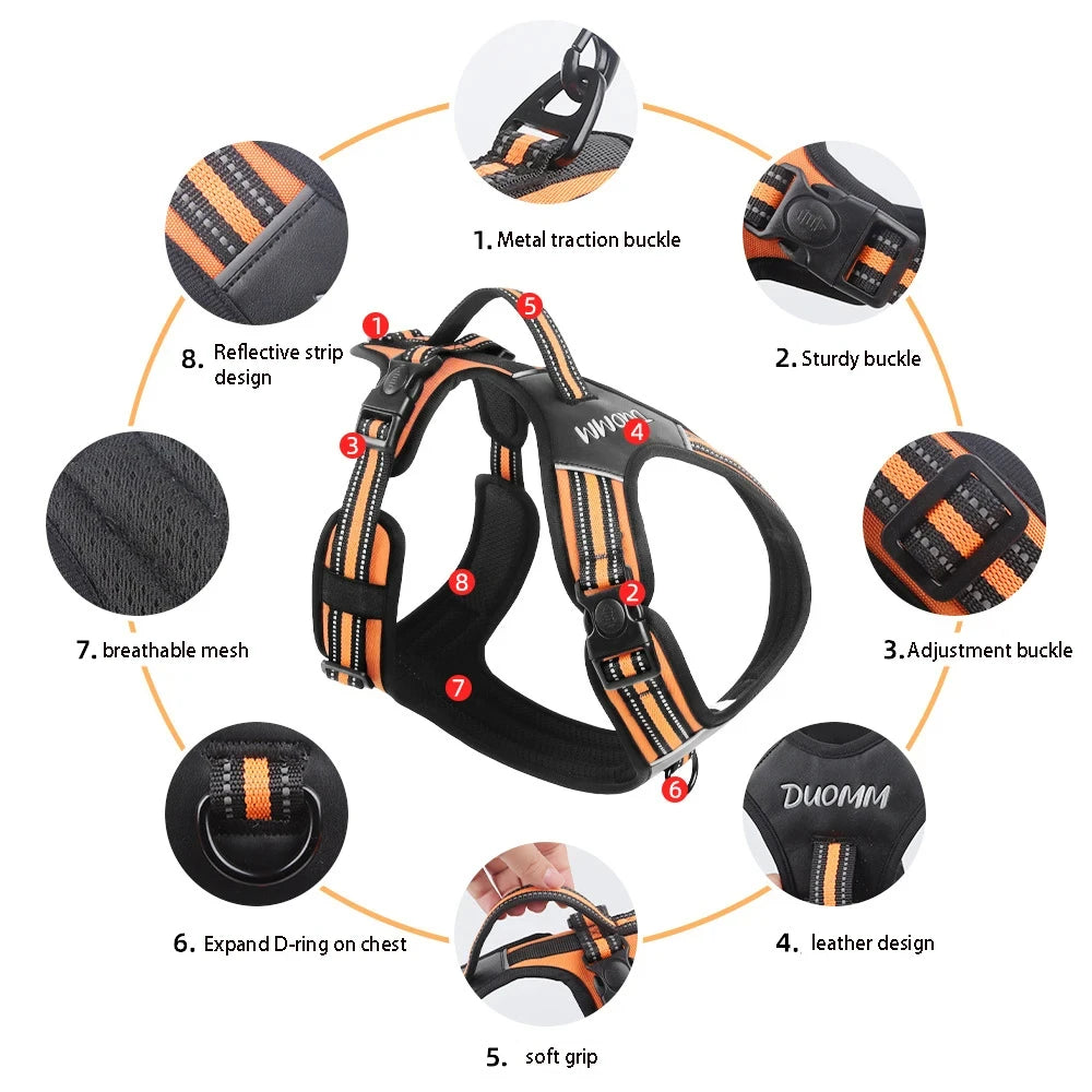 Harnais anti traction chien trixie caracteristique