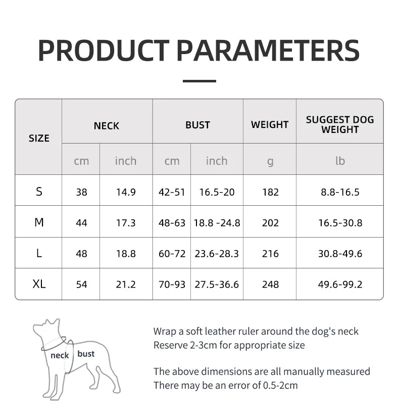 Harnais anti traction chien trixie dimensions