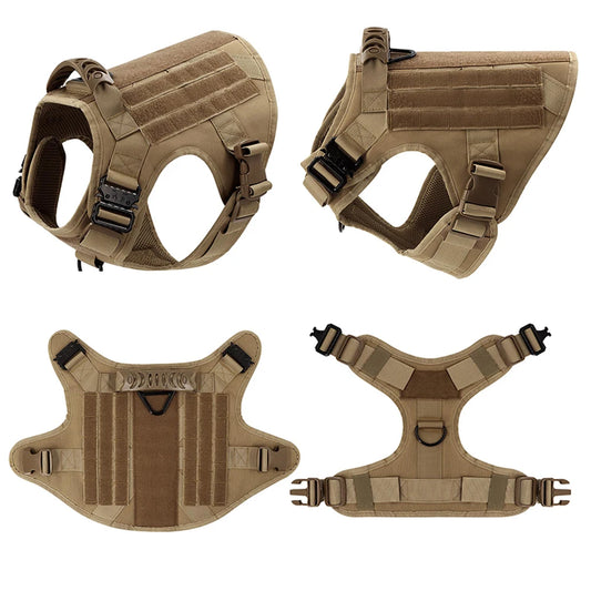 Harnais pour chien de couleur beige résistant et durable pour les chiens. Image produit Boutiquechien