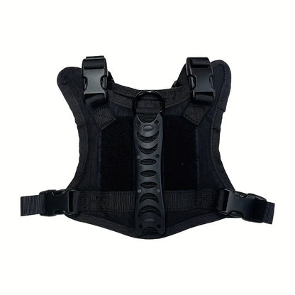 Harnais pour chiot de couleur noir avec de grande traction pour les petits chiots. Image produit Boutiquechien