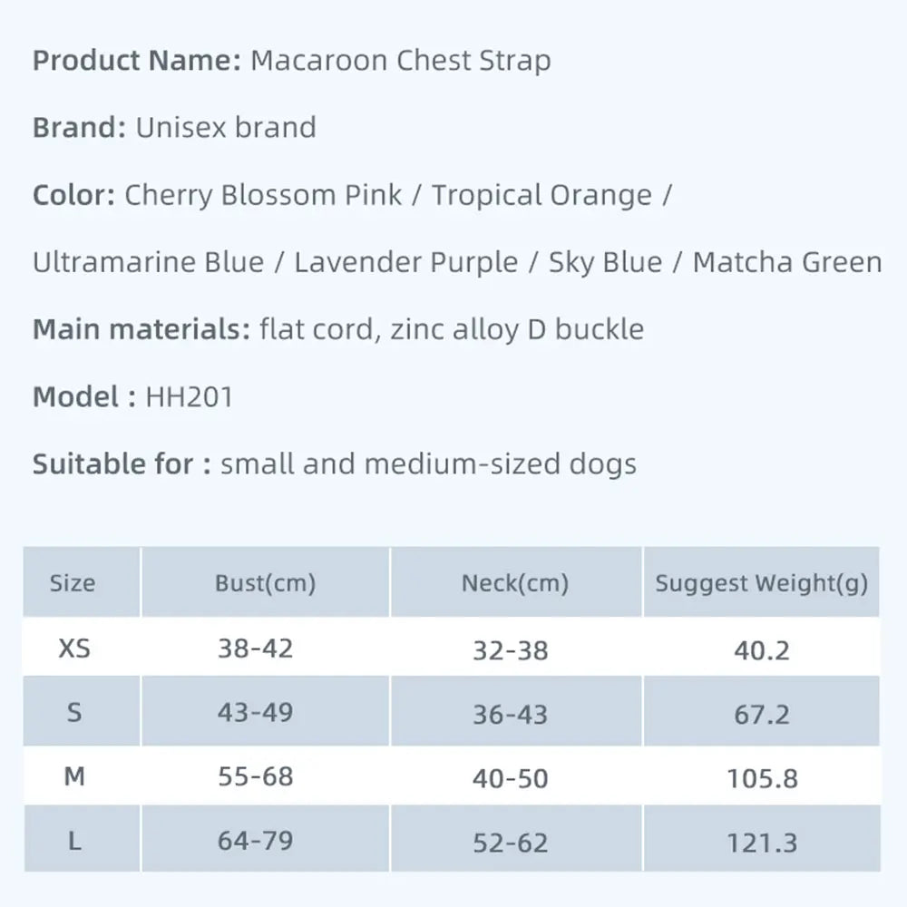 Harnais en y pour bouledogue français dimensions total du produit 