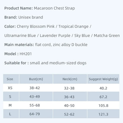 Harnais en y pour bouledogue français dimensions total du produit 