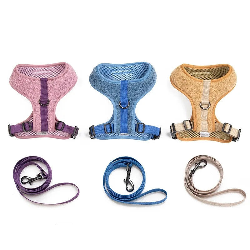 Harnais petit chien en y avec laisse assortie pour petit chien. Image produit Boutiquechien