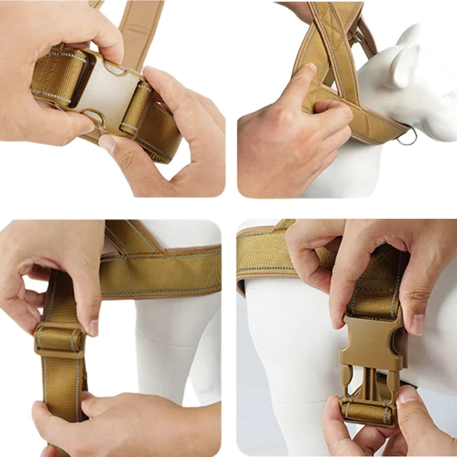 Harnais poitrail pour gros chien fonctionnement total du produit 