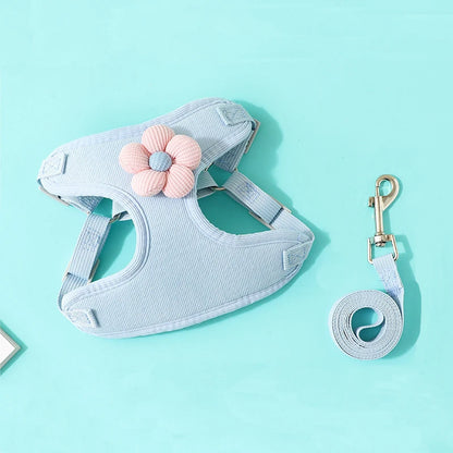 Harnais pour chien sensible de petite taille bleu de boutiquechien en lot