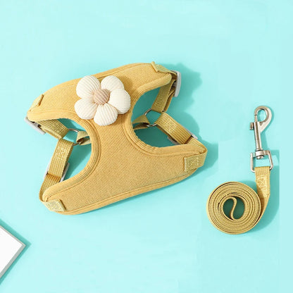 Harnais pour chien sensible de petite taille jaune moutarde de boutiquechien en lot 