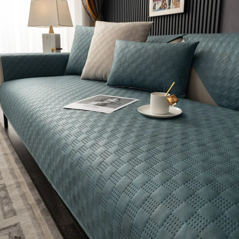 Housse de canapé pour chien bleu