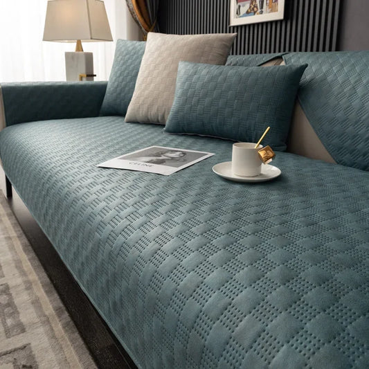 Housse de canapé pour chien bleu