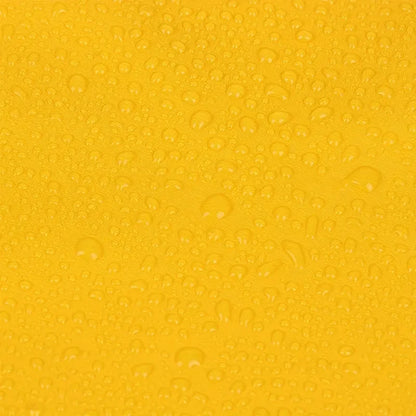 Imper pour chien de couleur jaune avec des goutes montrant l'imperméabilité du produit. image produit Boutiquechien