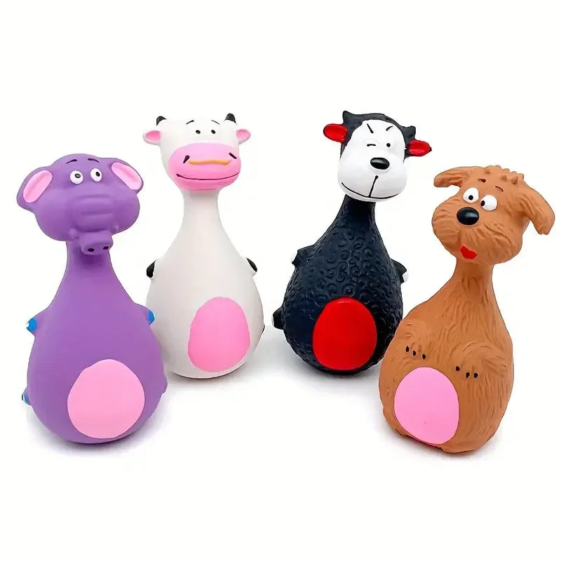 Différentes formes d'animaux. C'est un jouet pour grinçant. Image produit Boutiquechien