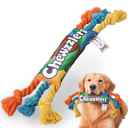 Jouet résistant pour chien multicolore durable. Image produit Boutiquechien
