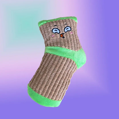 Jouet chiot chihuahua brun et vert 