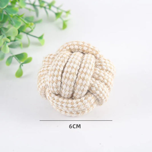 Jouet corde pour chiot balle