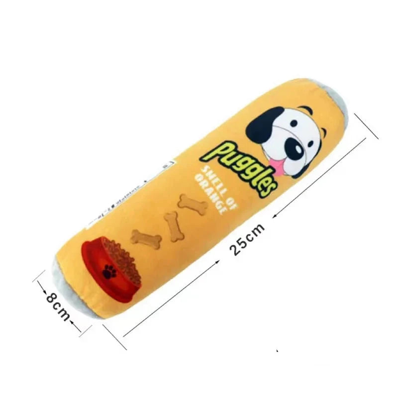 Jouet pour chiot border collie jaune
