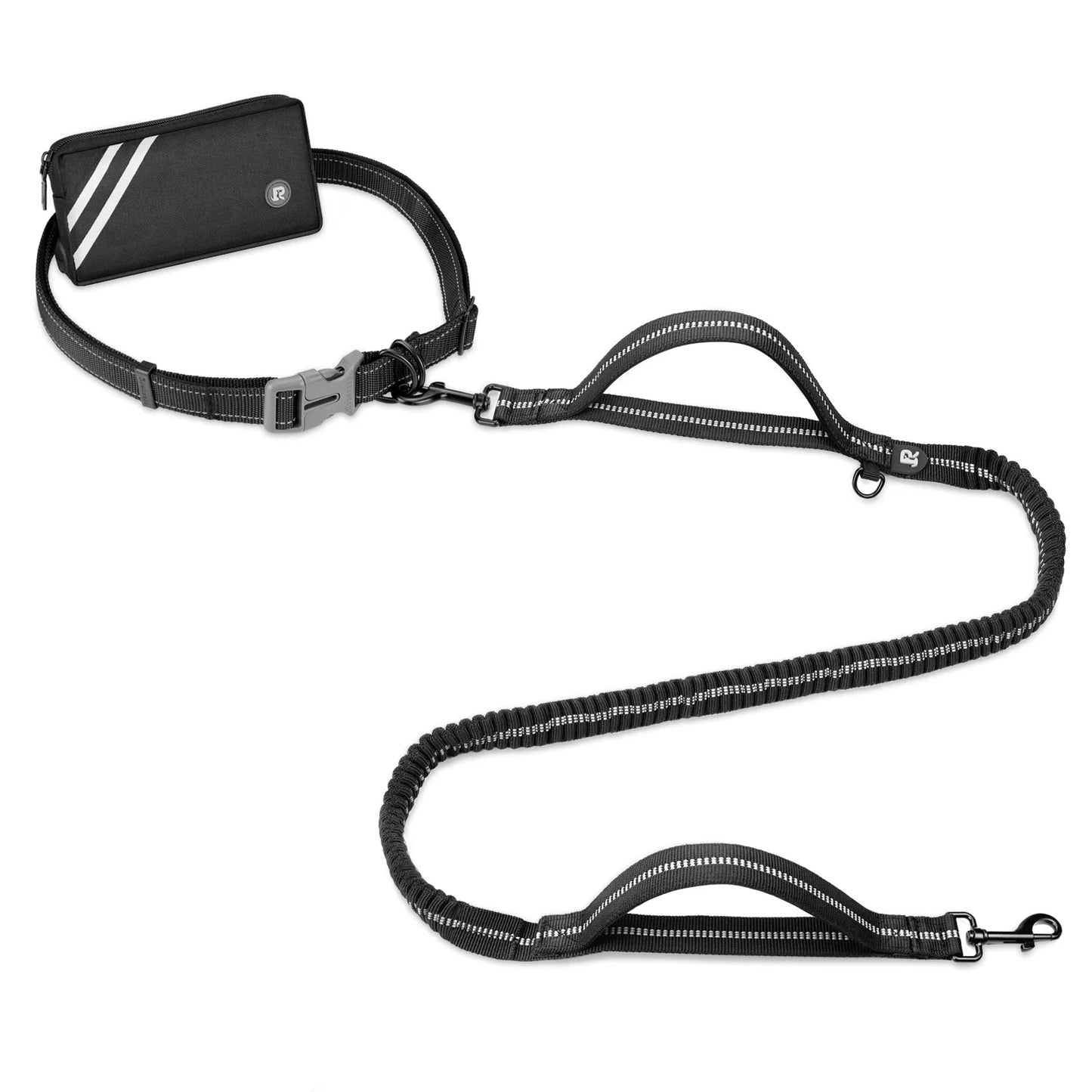 Laisse canicross gros chien noir