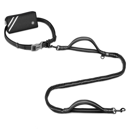 Laisse canicross gros chien noir