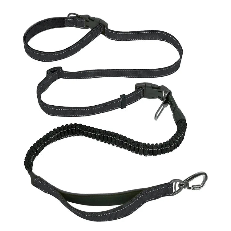 Laisse ceinture canicross noir