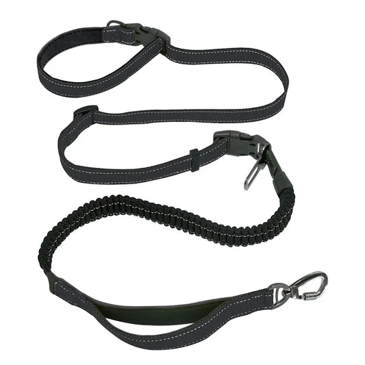 Laisse ceinture canicross noir