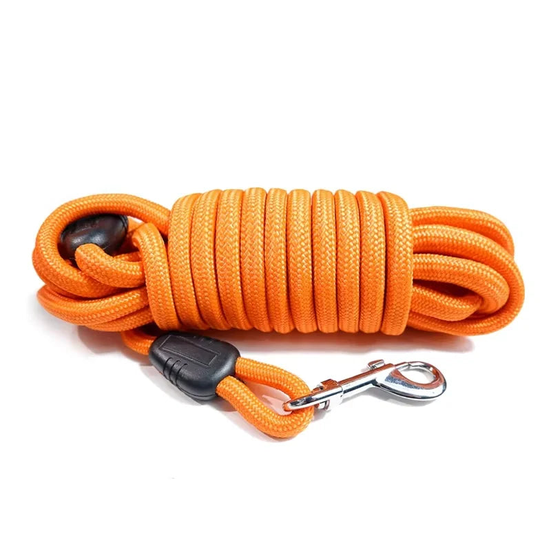 Laisse chien corde 10m orange