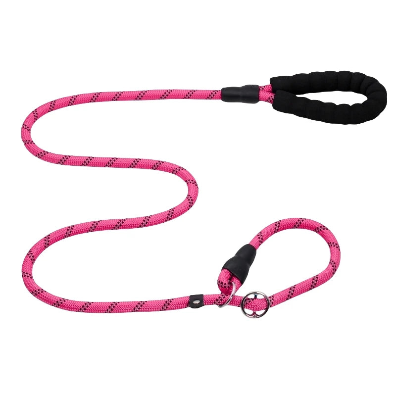 Laisse chien corde 2m rose