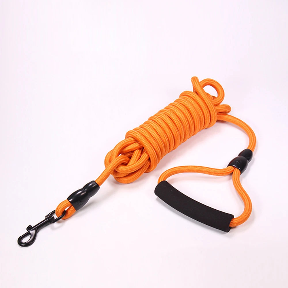 Laisse corde chien 5m orange